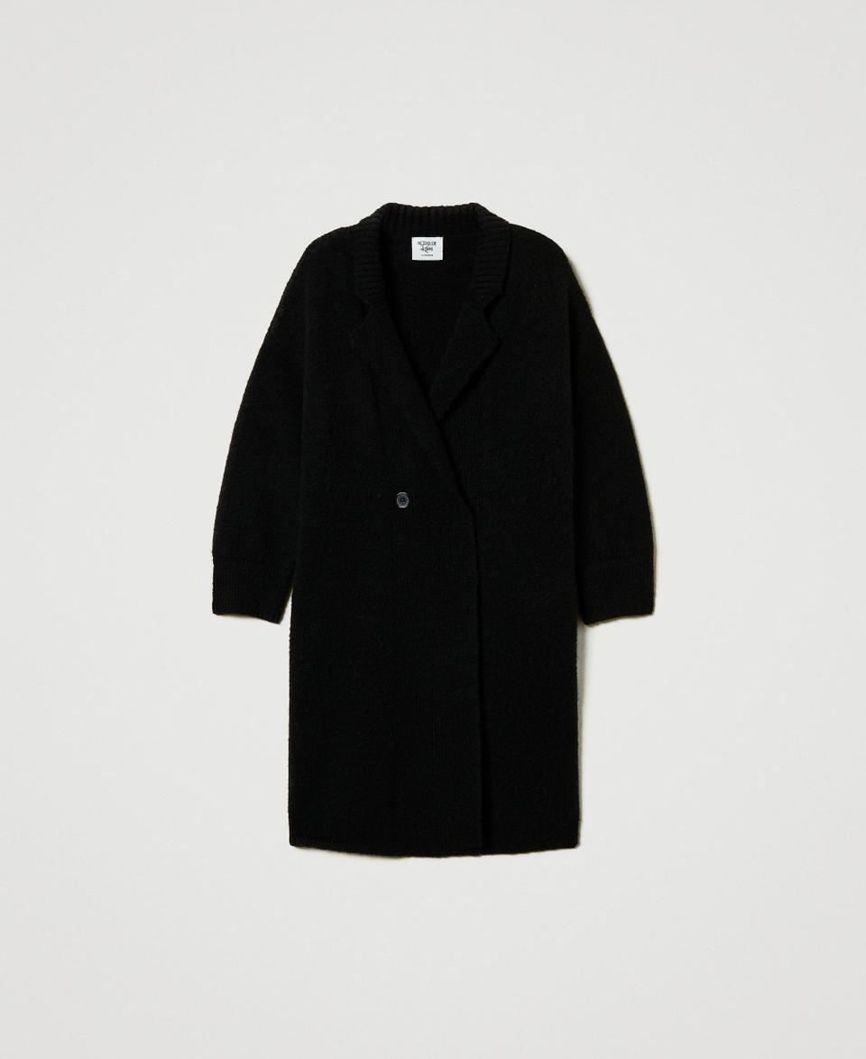 Twin Set Cappotto in filato riciclato bouclé Fornitura limitata
