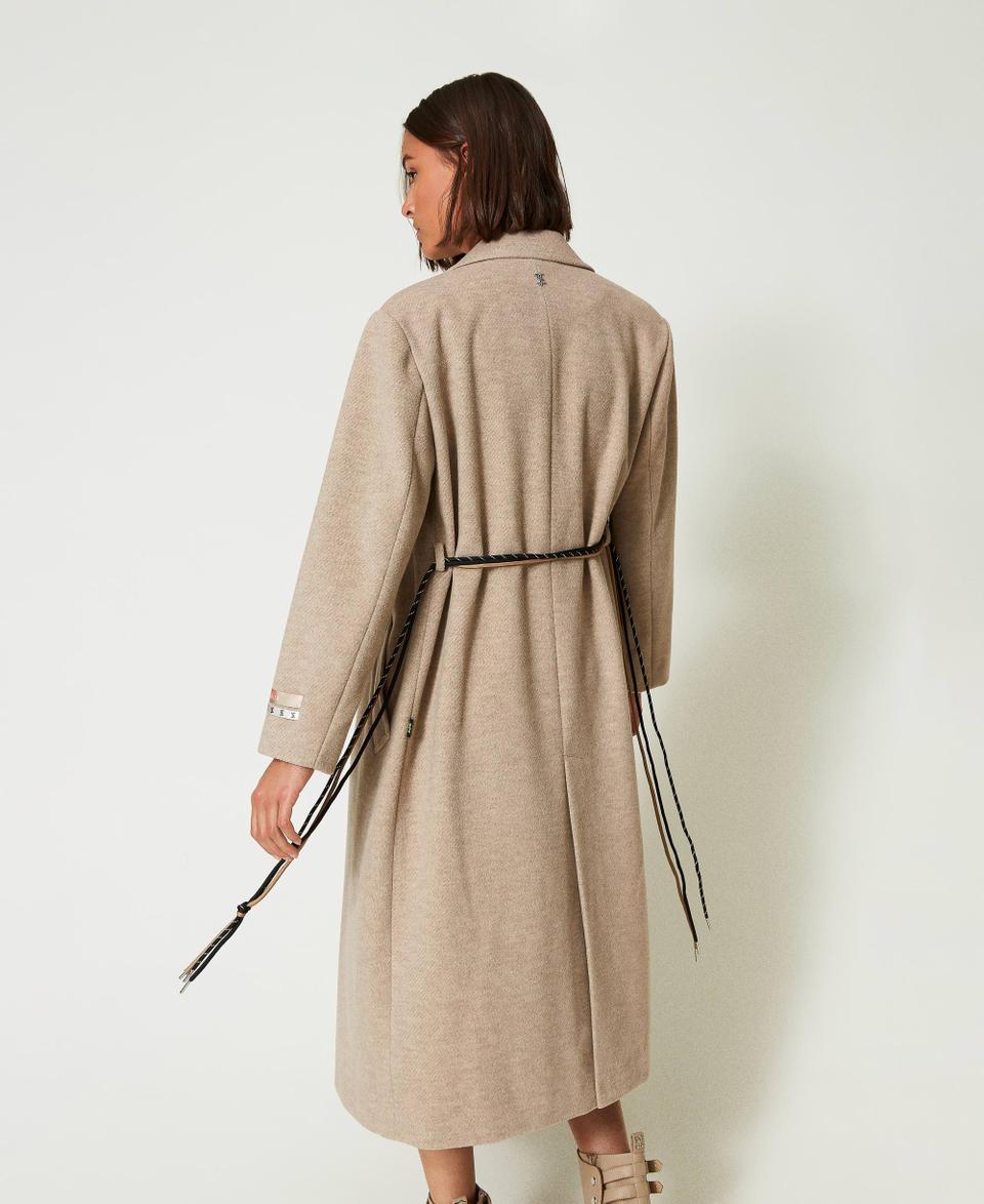 Twin Set Cappotto MYFO in panno diagonale Offerta esclusiva