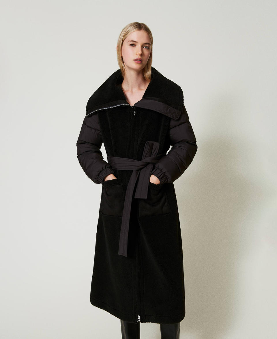 Twin Set Cappotto imbottito in faux fur Cyber Monday