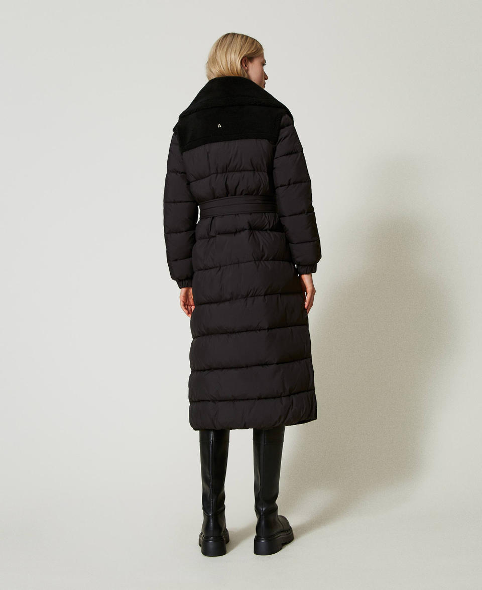 Twin Set Cappotto imbottito in faux fur Cyber Monday
