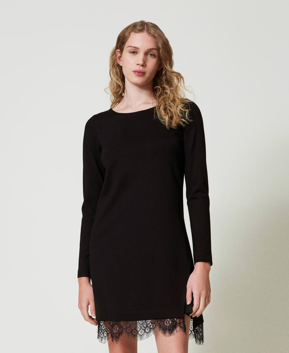 Twin Set Abito corto con pizzo Vendita calda