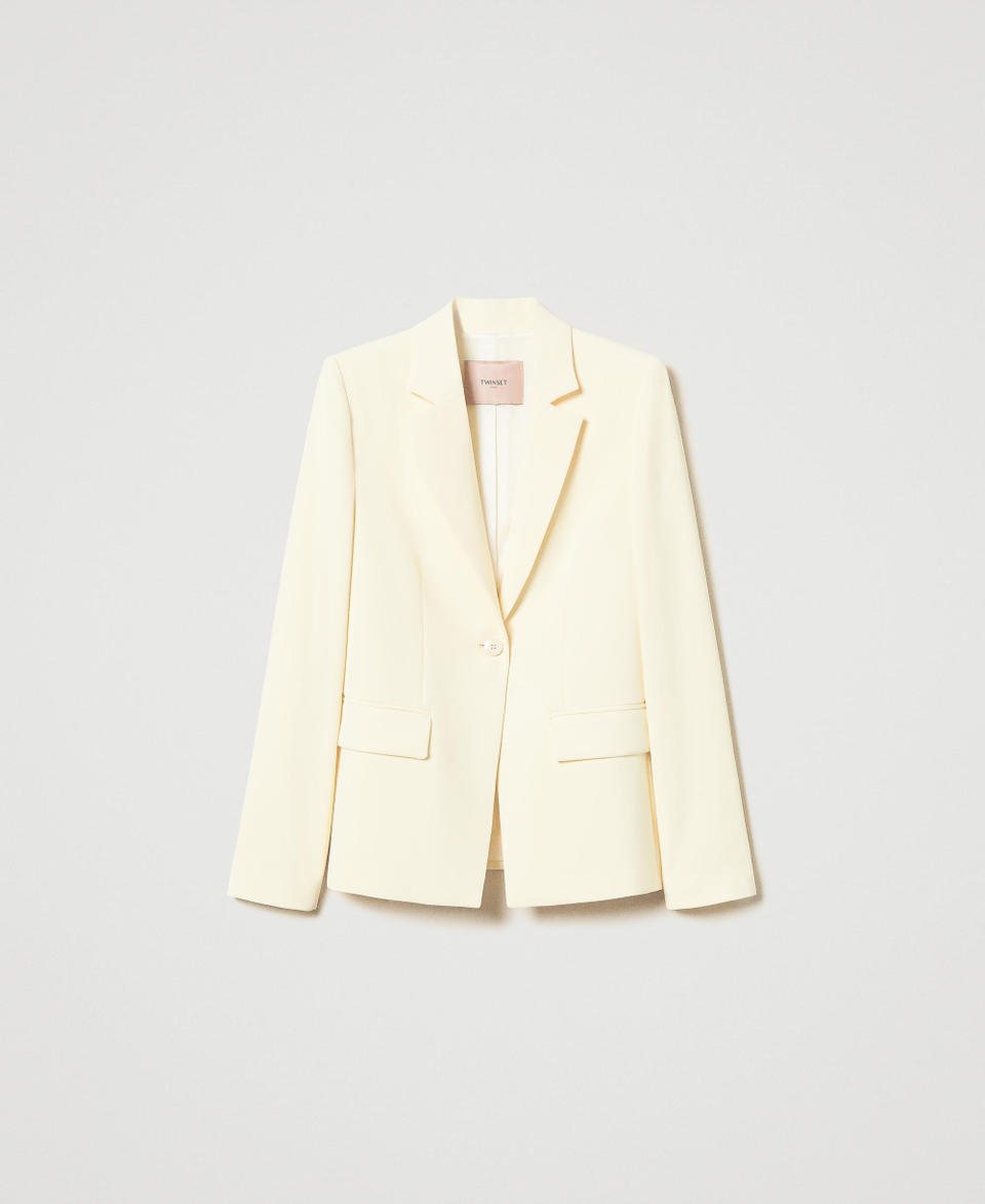 Twin Set Giacca blazer in crêpe fluido Offerta speciale della fabbrica