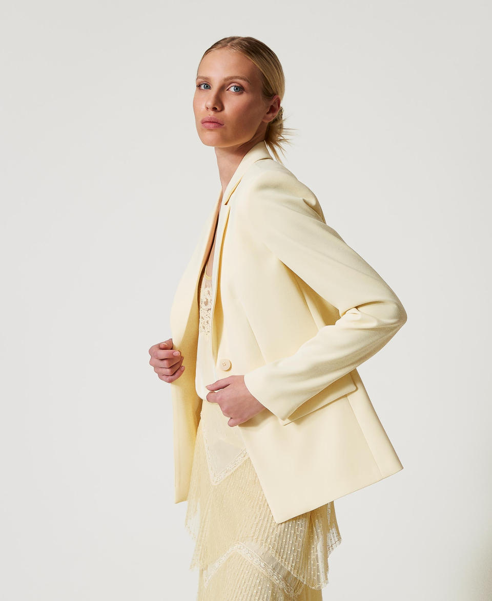 Twin Set Giacca blazer in crêpe fluido Offerta speciale della fabbrica