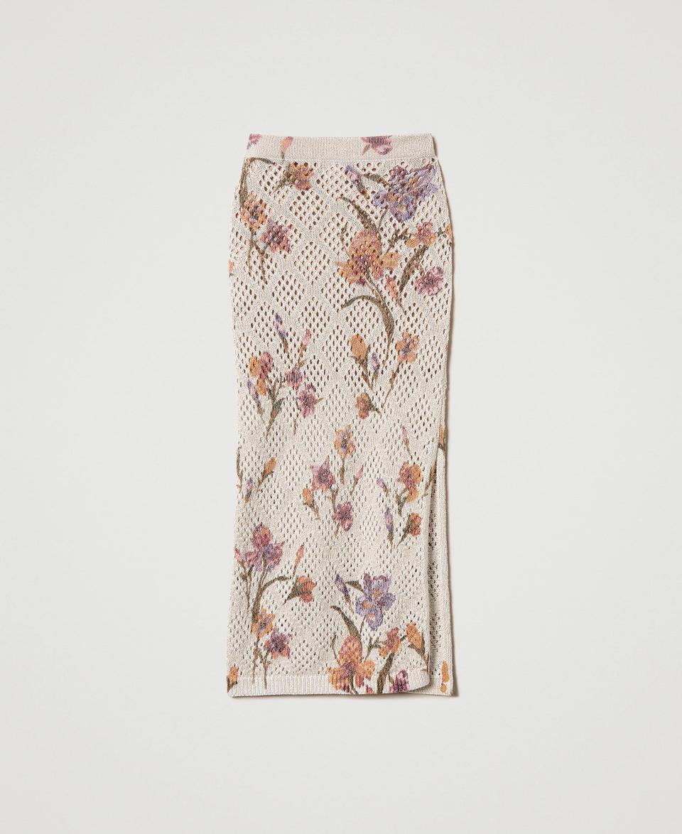 Twin Set Gonna a rete con stampa a fiori Fino al 55% di sconto
