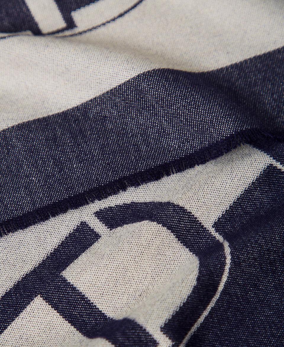 Twin Set Kefiah jacquard con logo Italy