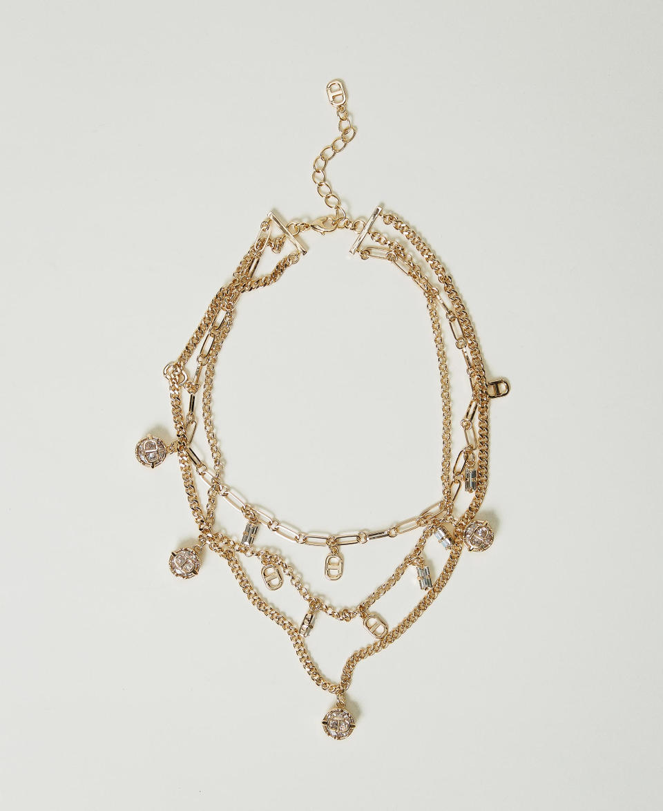 Twin Set Collana multifilo con pendenti Nuovo