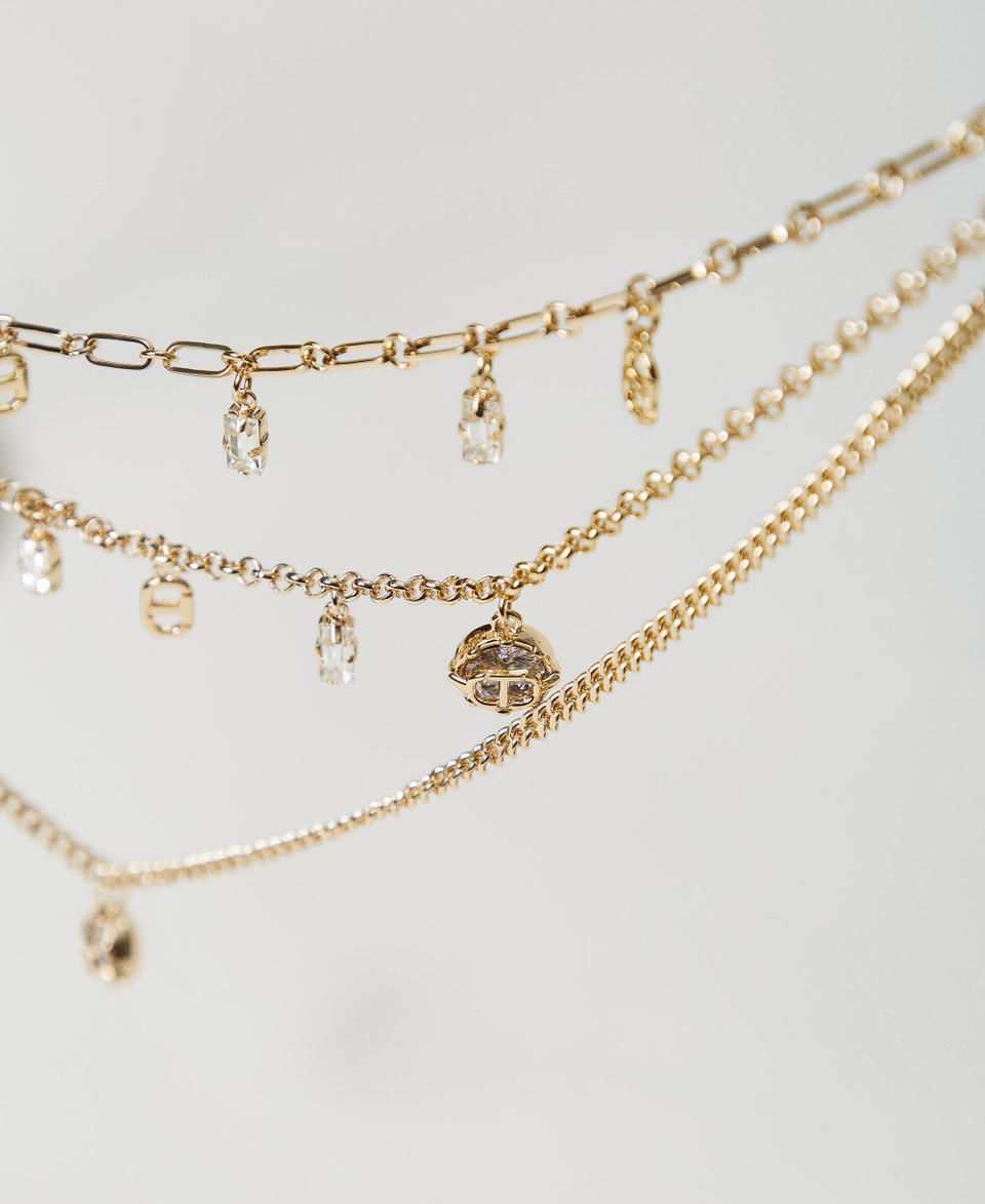 Twin Set Collana multifilo con pendenti Nuovo