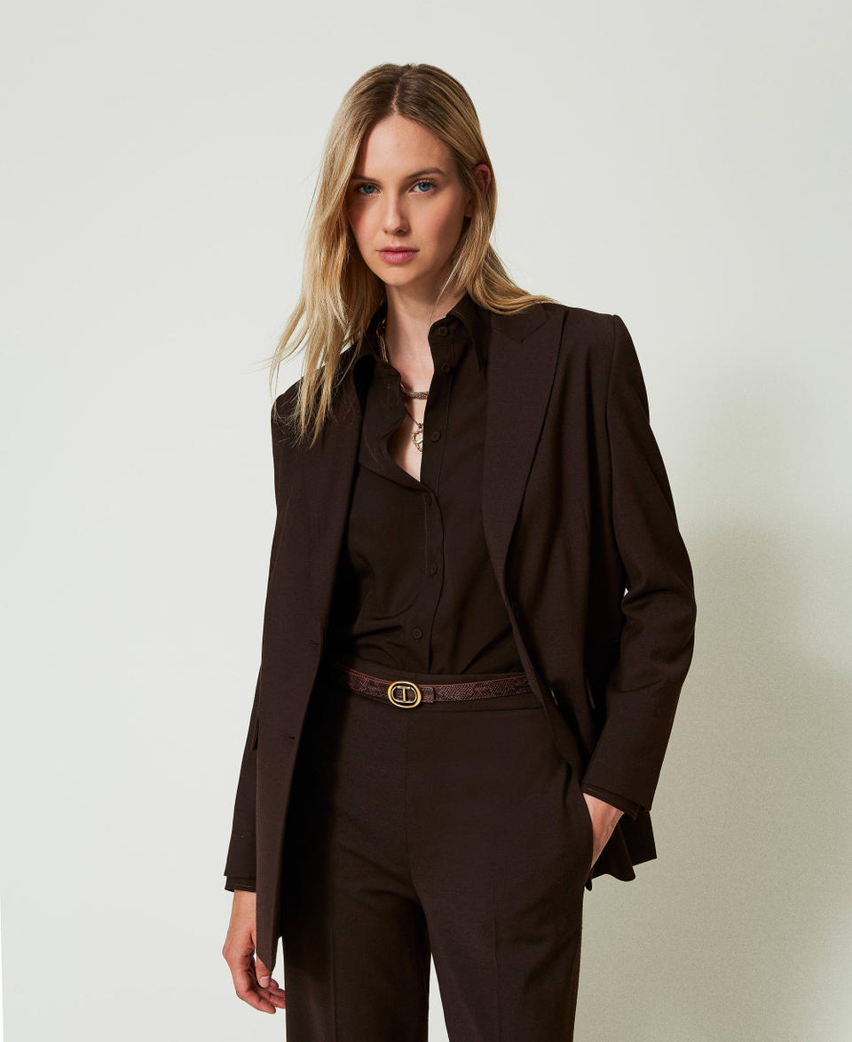 Twin Set Cintura reversibile con stampa snake Promozione Limitata