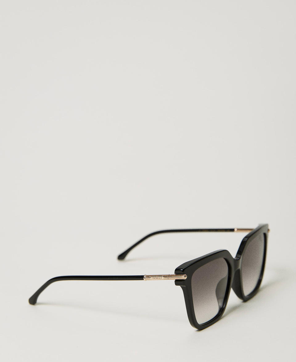 Twin Set Occhiali da sole geometrici con logo Offerta