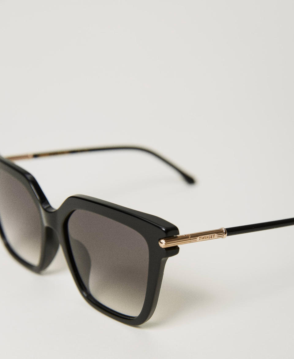 Twin Set Occhiali da sole geometrici con logo Offerta