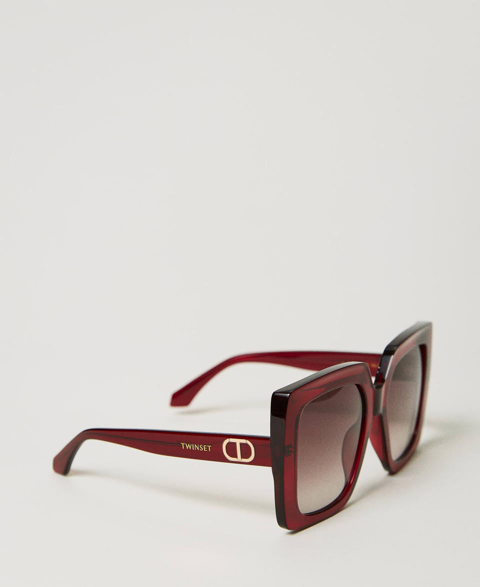 Twin Set Occhiali da sole squadrati oversize In Vendita