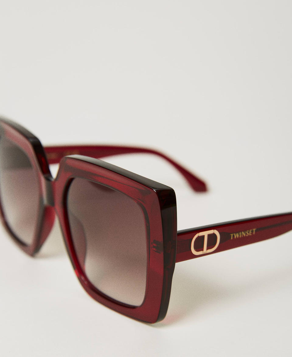 Twin Set Occhiali da sole squadrati oversize In Vendita
