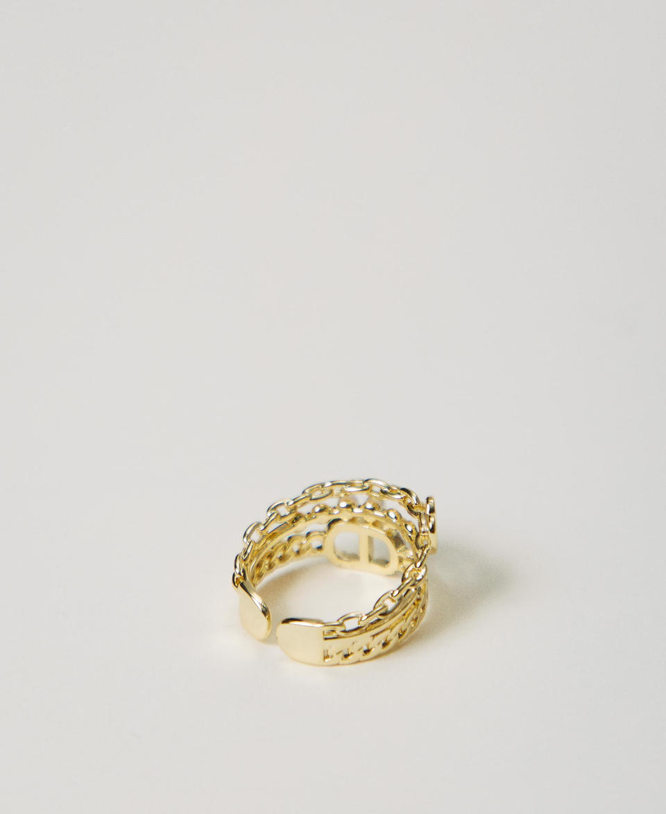 Twin Set Anello con perle e Oval T Offerte