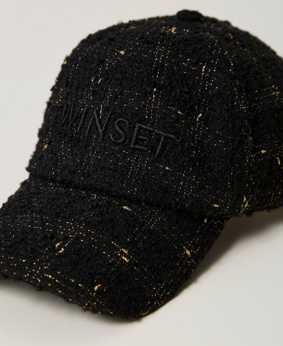 Twin Set Cappello da baseball bouclé con logo Moda