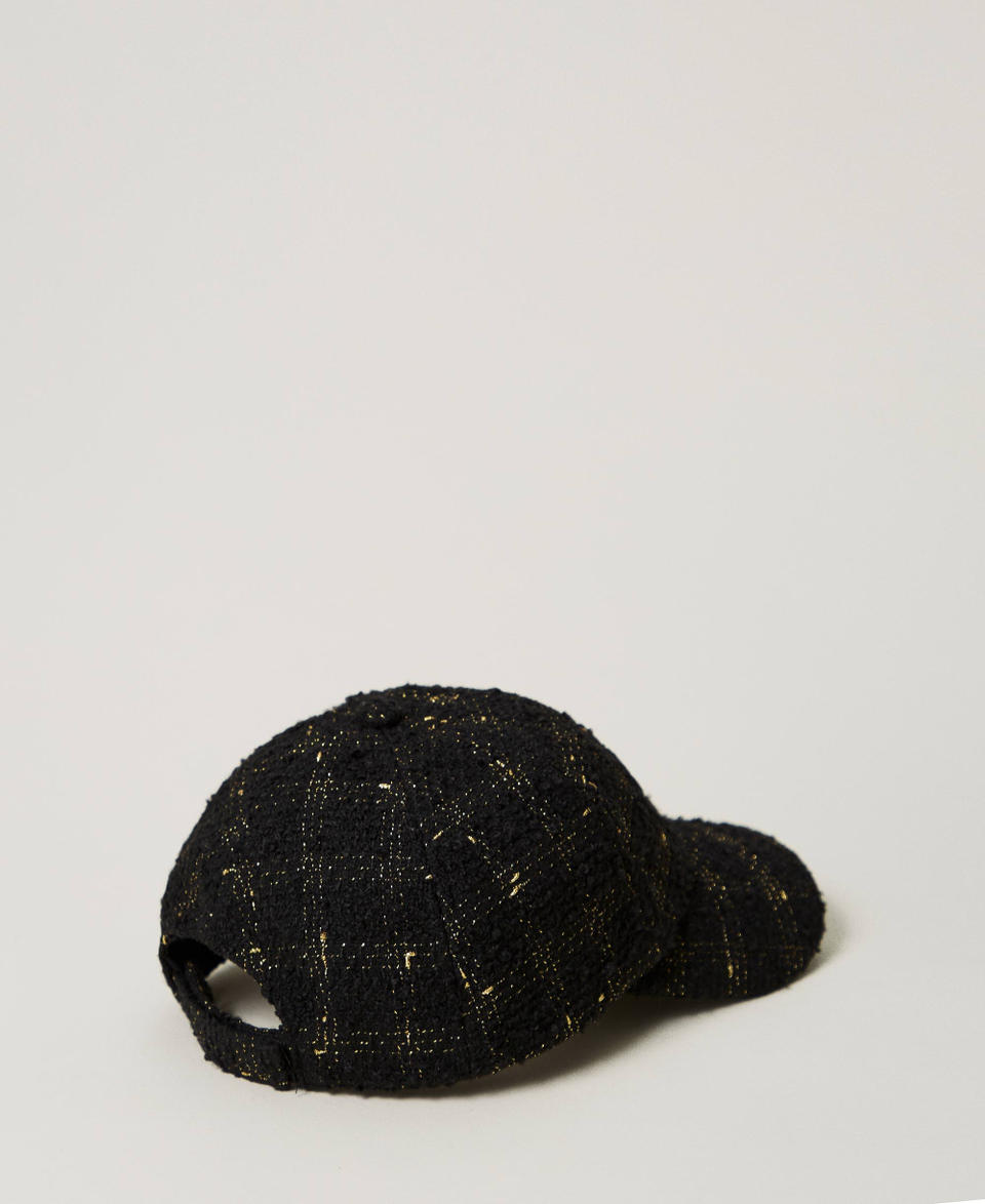 Twin Set Cappello da baseball bouclé con logo Moda