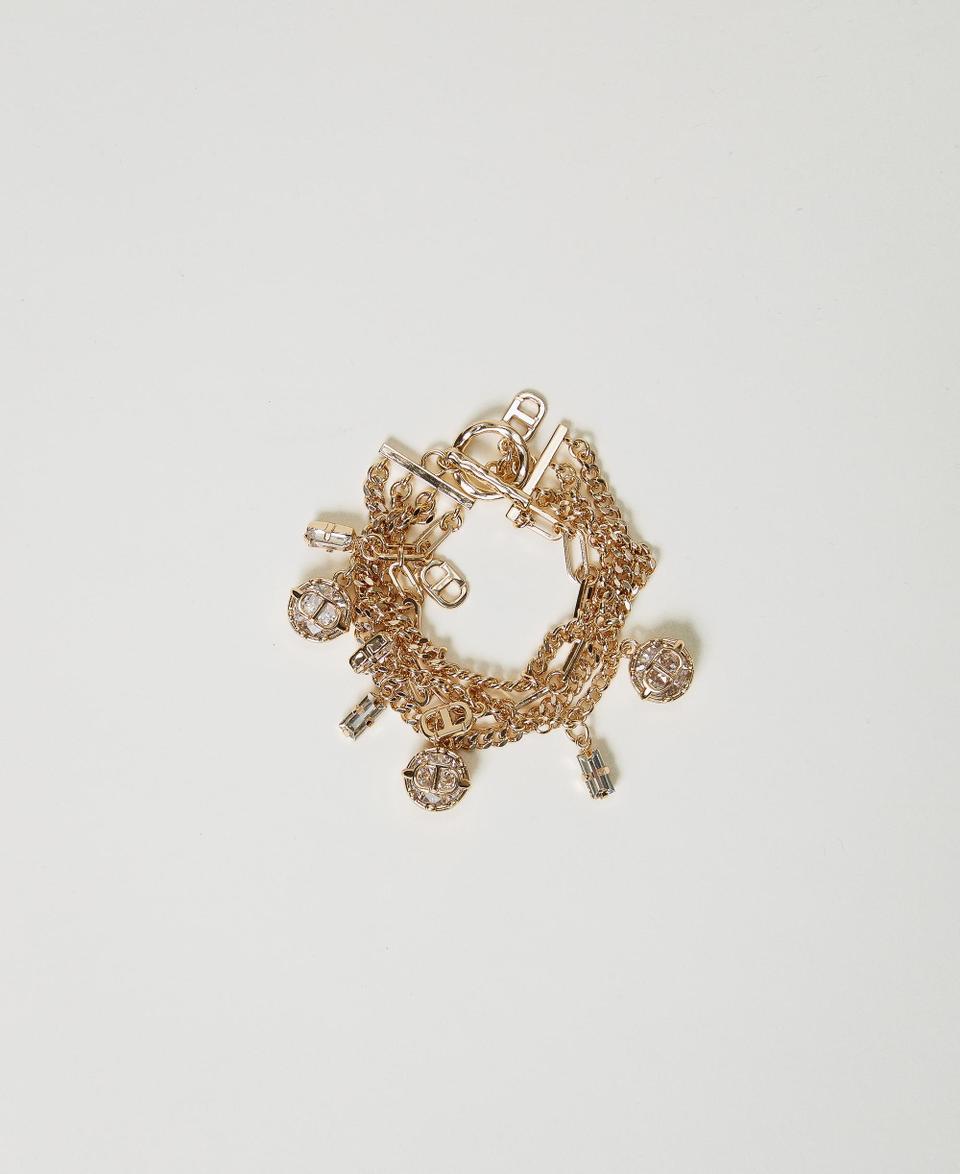 Twin Set Bracciale multifilo con pendenti Fornitura limitata
