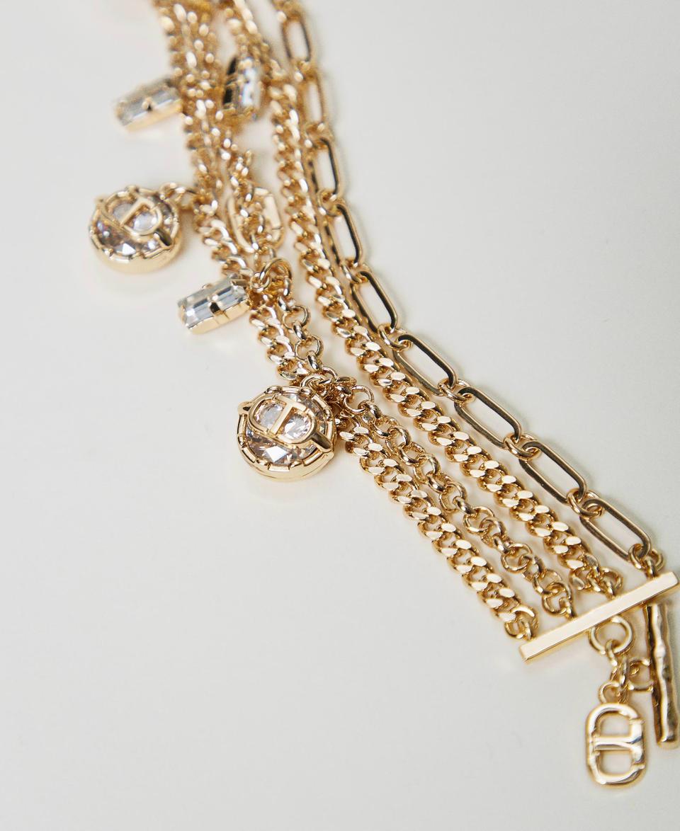Twin Set Bracciale multifilo con pendenti Fornitura limitata