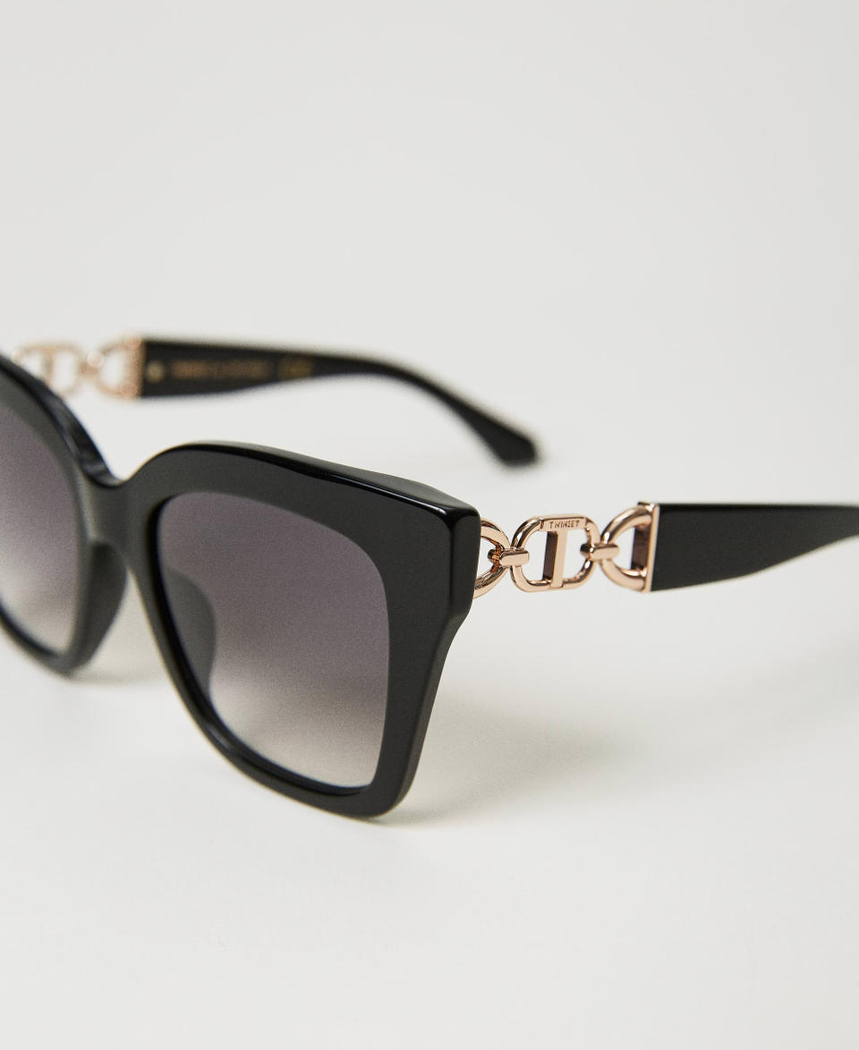 Twin Set Occhiali da sole cat-eye con morsetto Shopping online