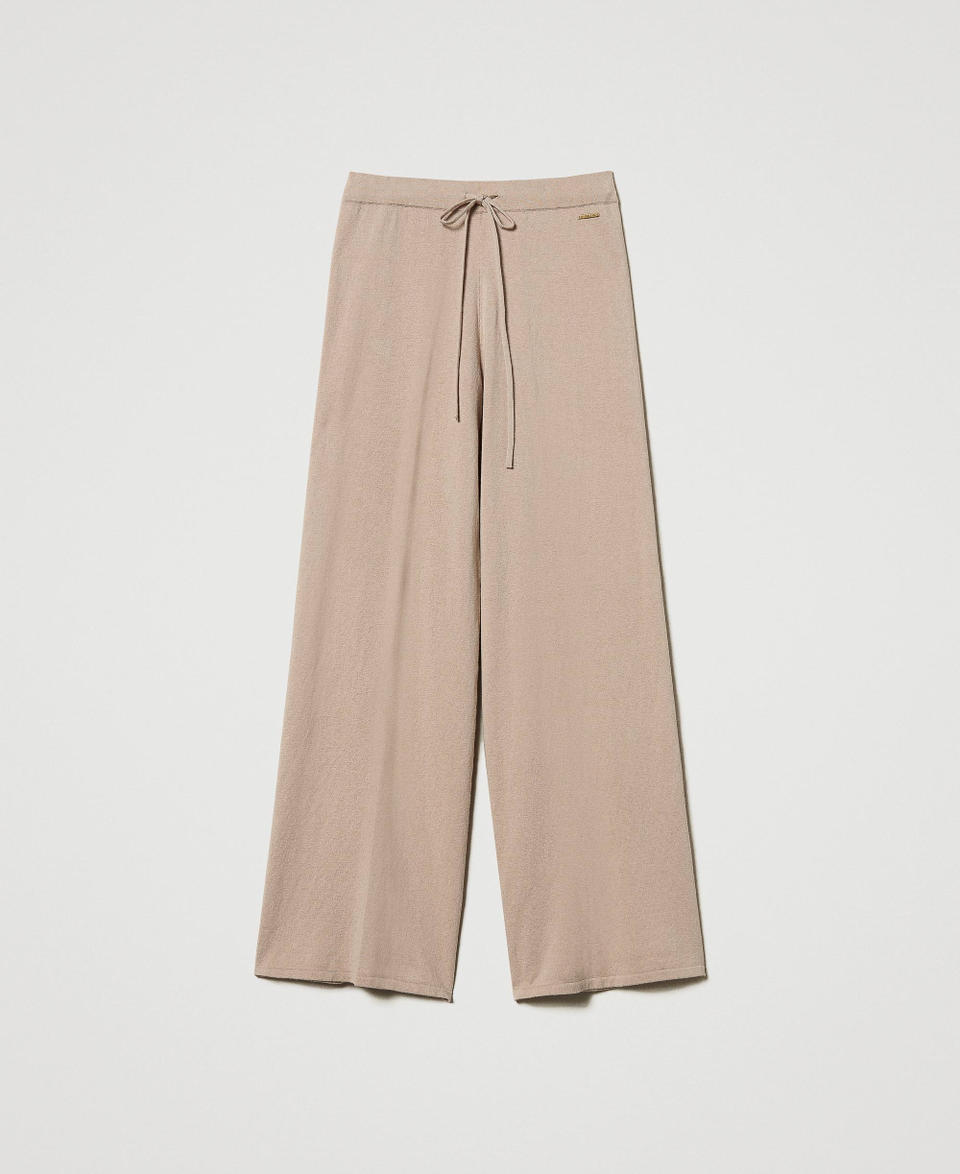 Twin Set Pantaloni a palazzo in maglia Offerta San Valentino
