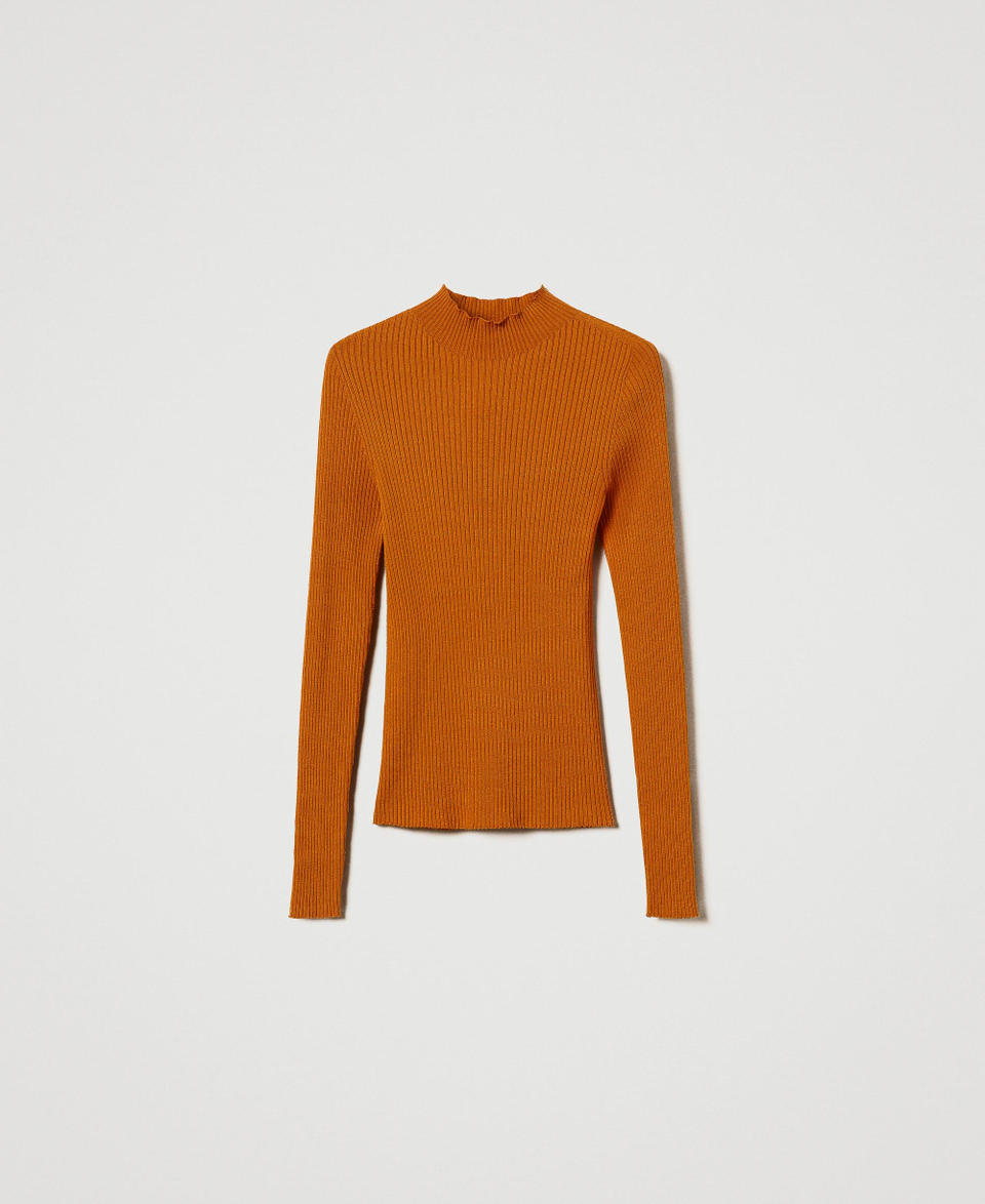 Twin Set Maglia lupetto a costine Offerta Anniversario