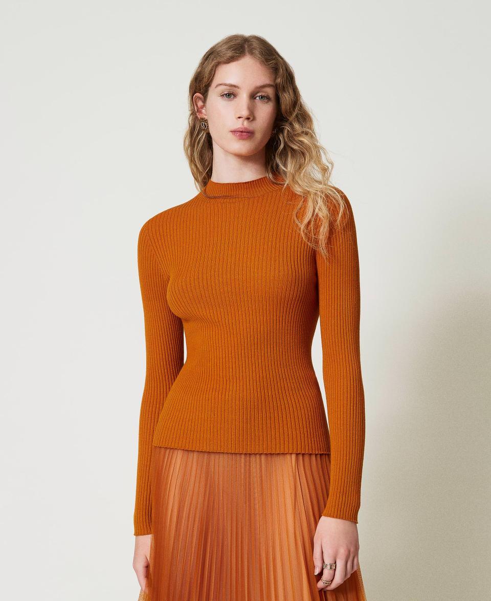 Twin Set Maglia lupetto a costine Offerta Anniversario
