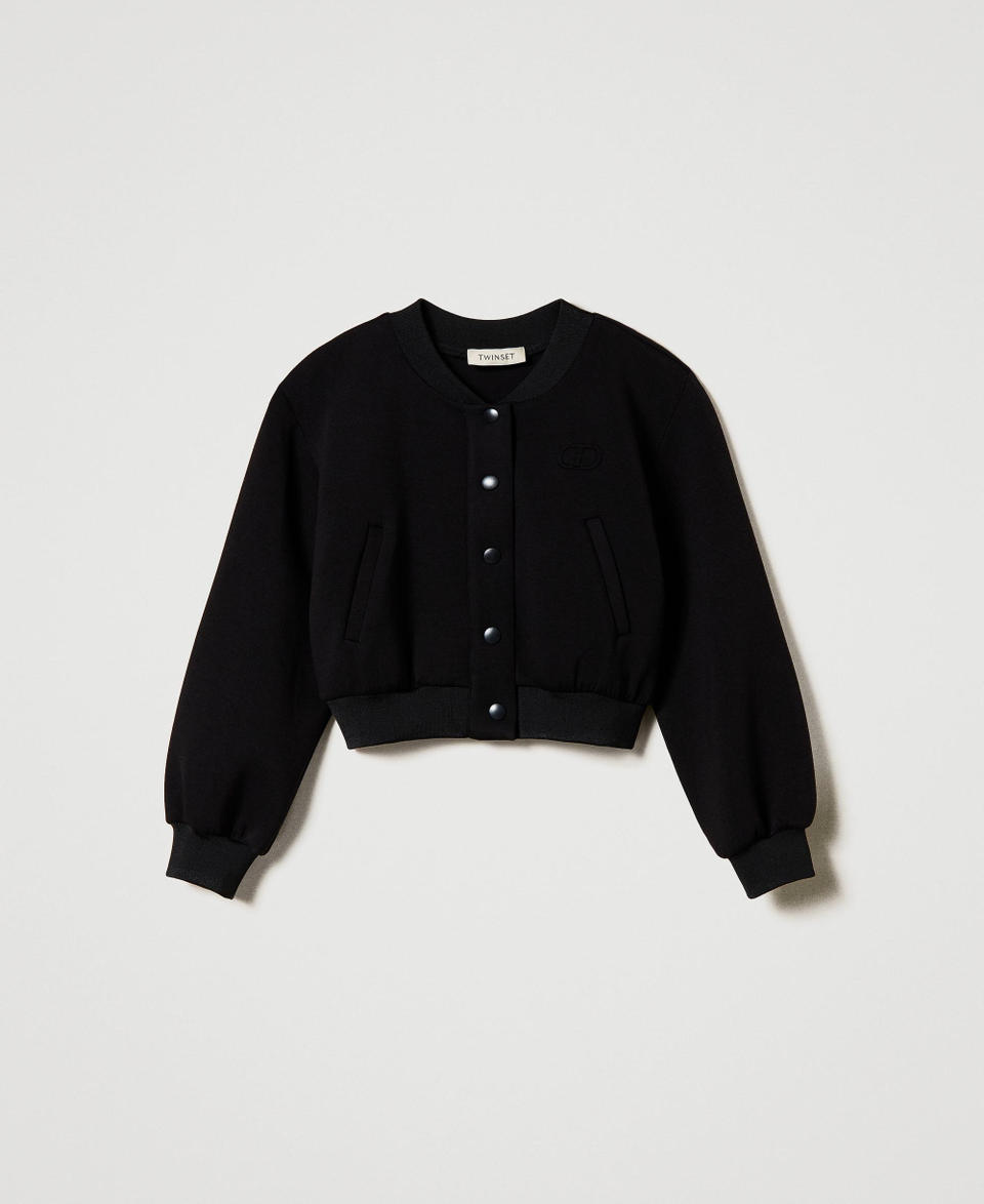 Twin Set Bomber in tessuto scuba Online Outlet