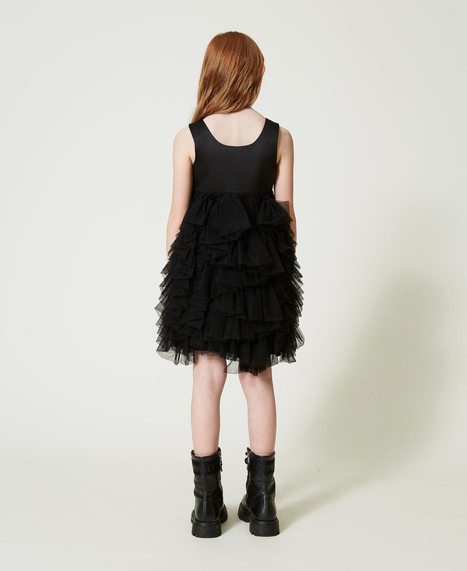 Twin Set Abito corto con volant in tulle Lightning offer