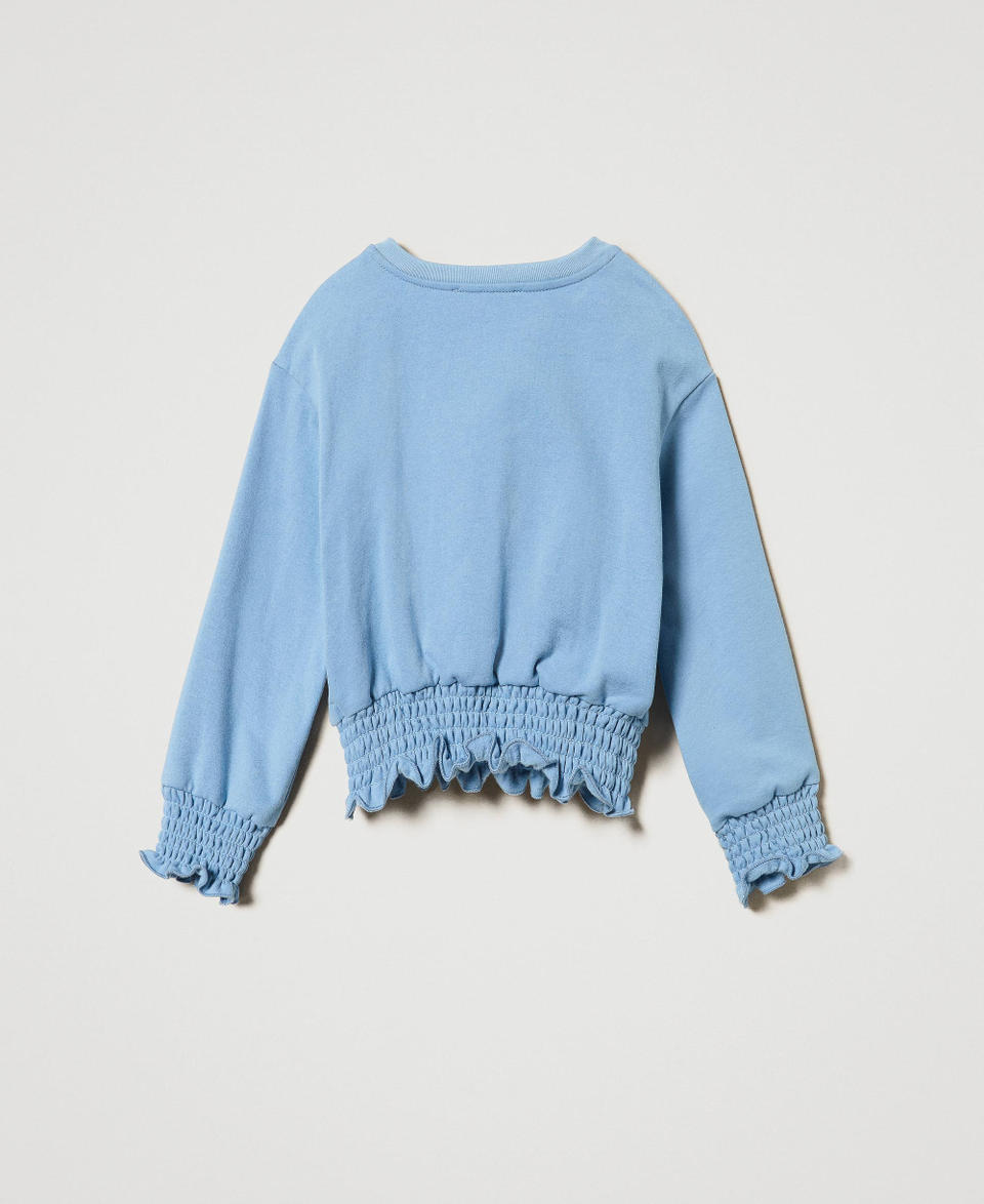 Twin Set Felpa girocollo con punto smock Offerta settimanale