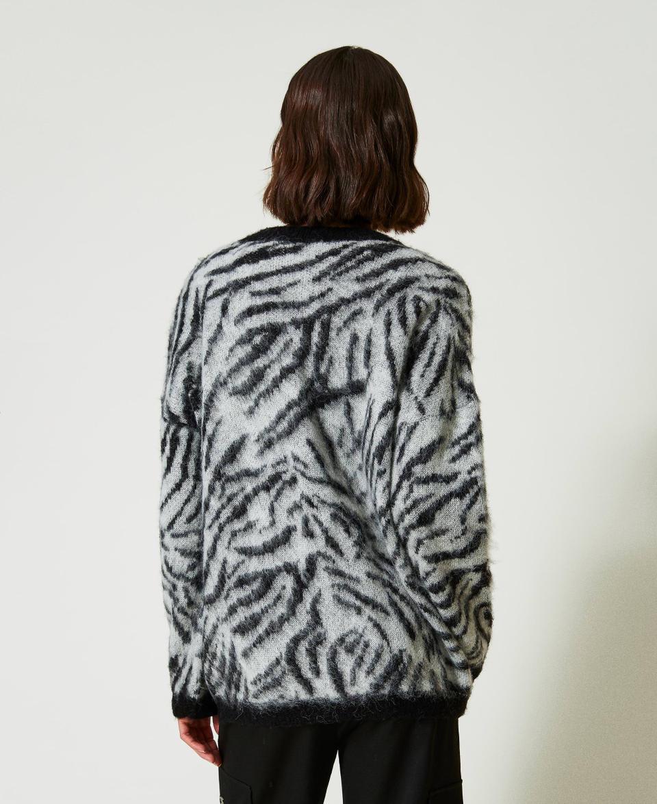 Twin Set Cardigan MYFO jacquard animalier Rilascio limitato