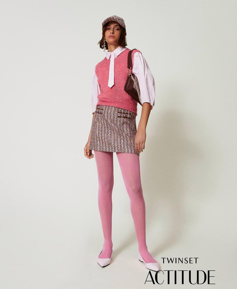 Twin Set Minigonna in bouclé e lurex Fino al 55% di sconto