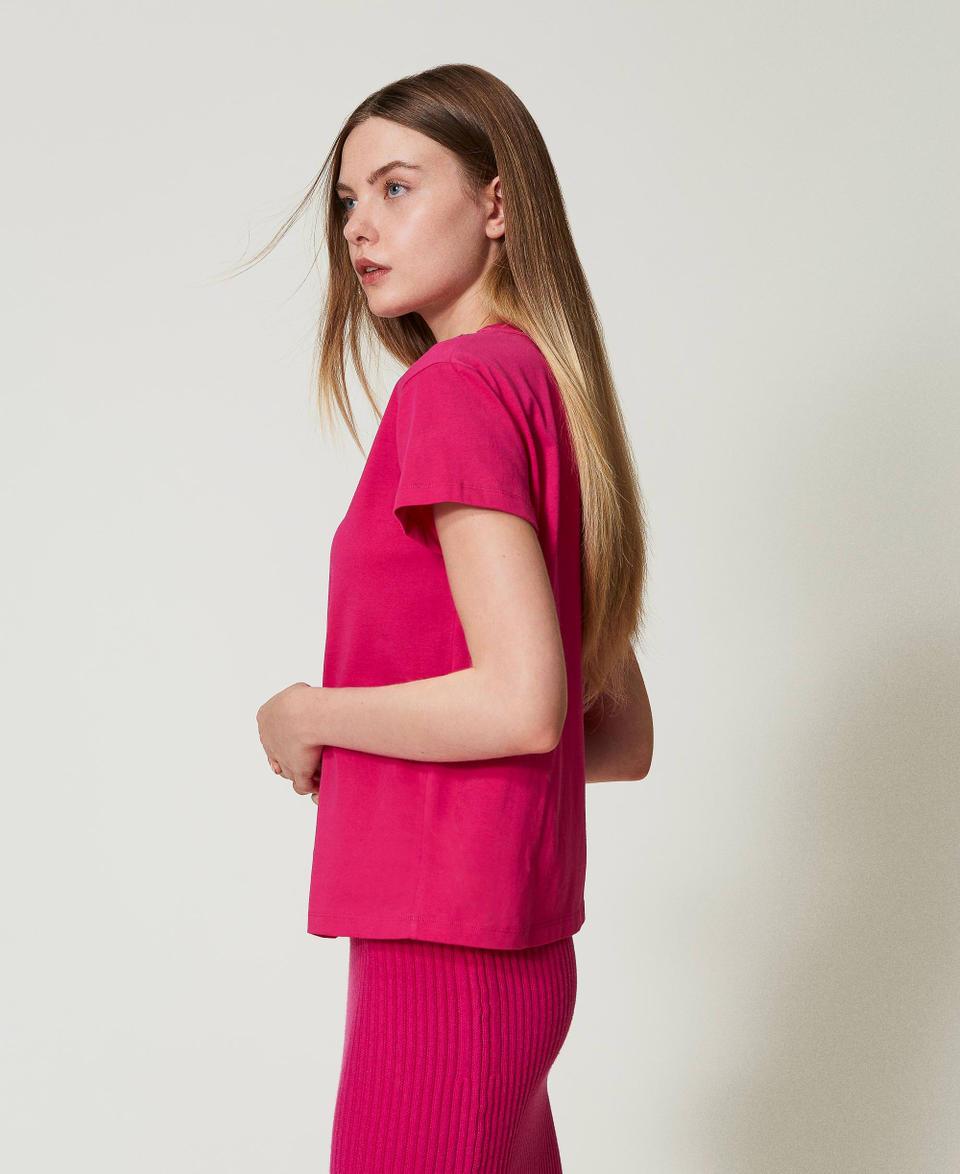 Twin Set T-shirt con frange ricamate Super sconto