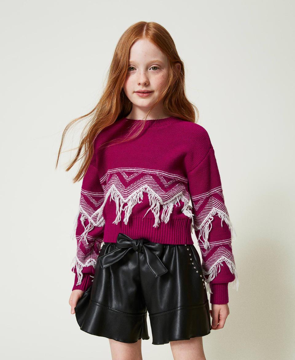Twin Set Maglia in misto lana con frange Limitato a 3 giorni