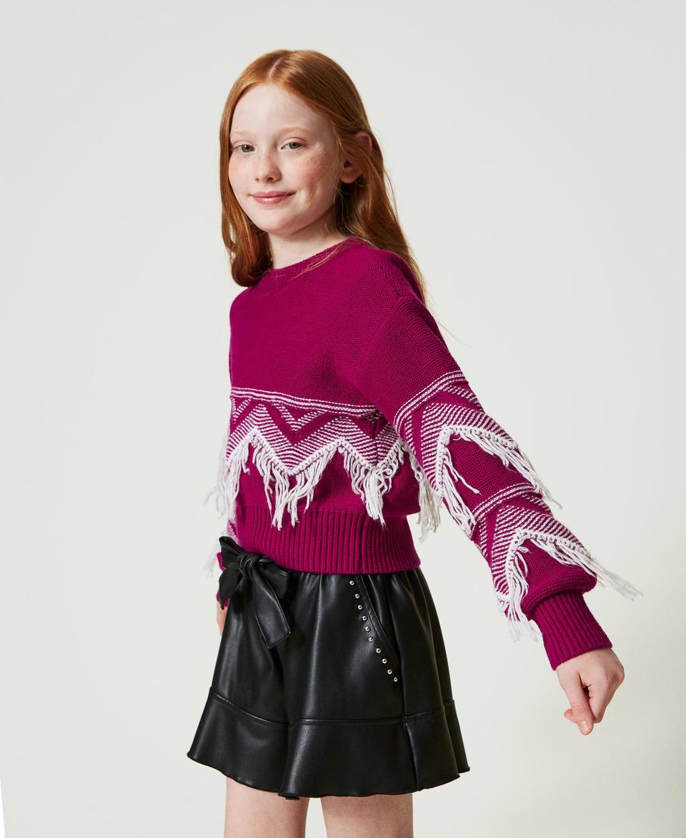 Twin Set Maglia in misto lana con frange Limitato a 3 giorni