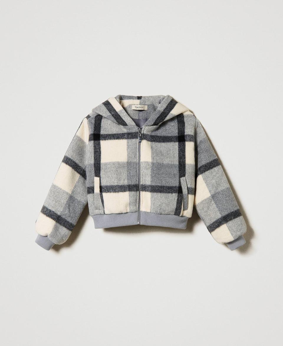 Twin Set Bomber in panno check Nuovo