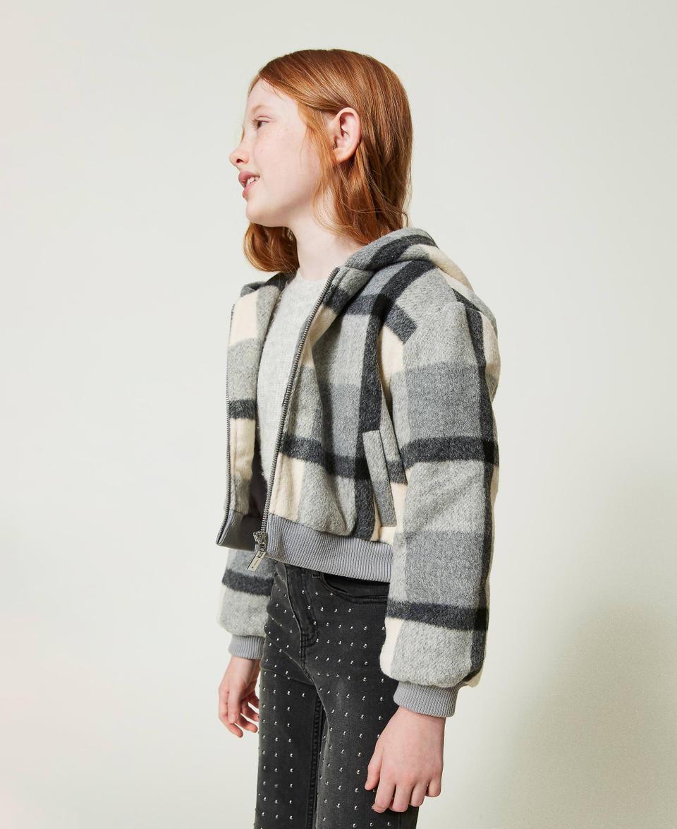 Twin Set Bomber in panno check Nuovo