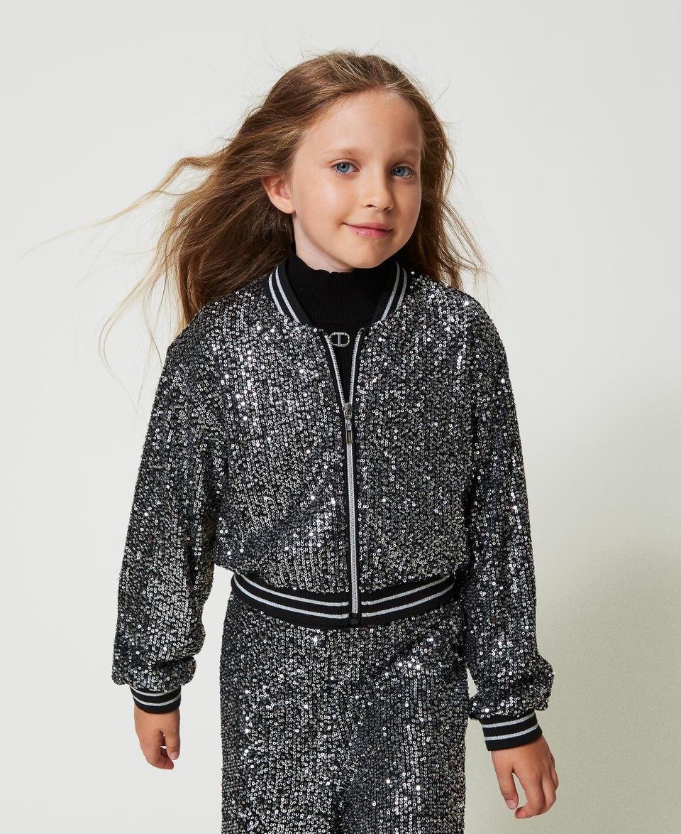 Twin Set Bomber in full paillettes Promozione