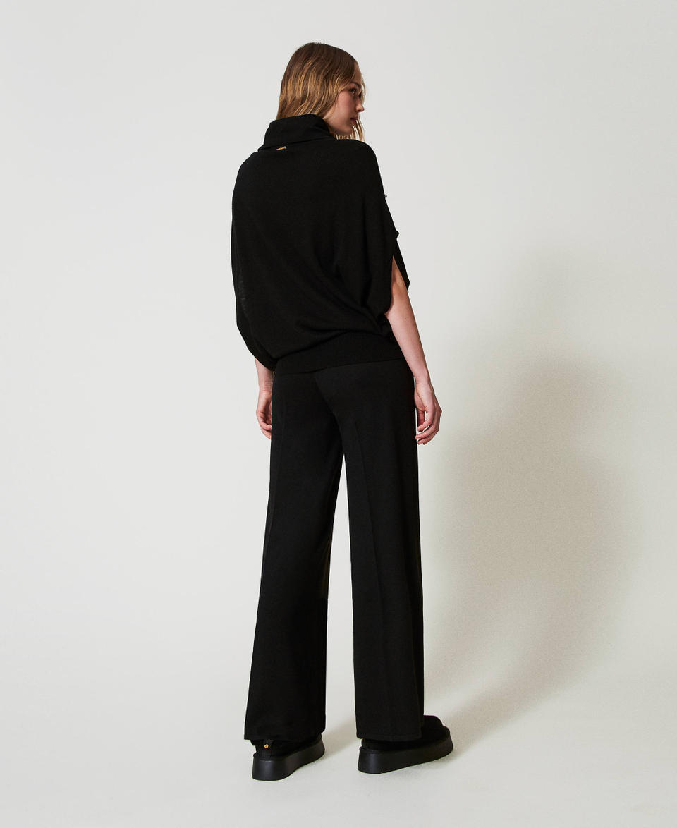 Twin Set Pantaloni a palazzo in misto lana Acquista Ora