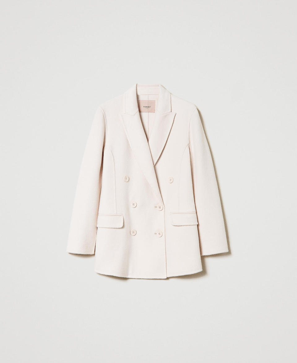 Twin Set Giacca doppiopetto in panno double misto lana Shopping Online