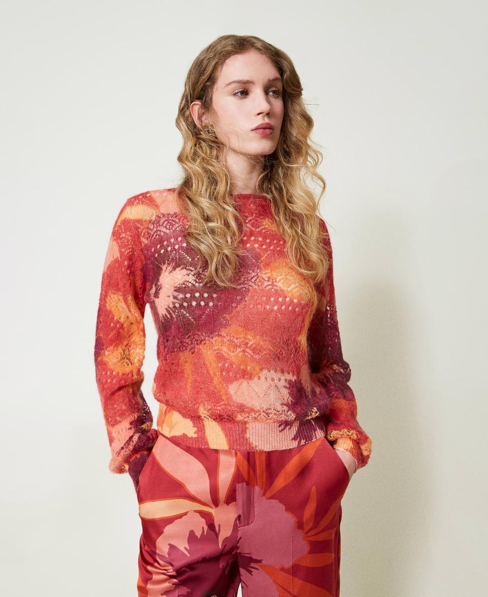Twin Set Maglia in misto lana e mohair Sottocosto
