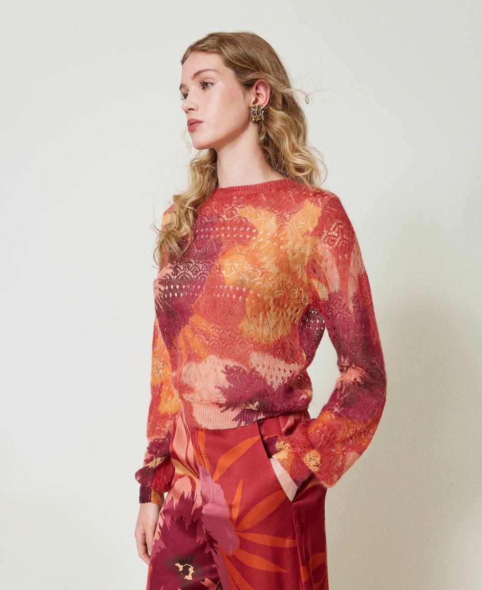 Twin Set Maglia in misto lana e mohair Sottocosto