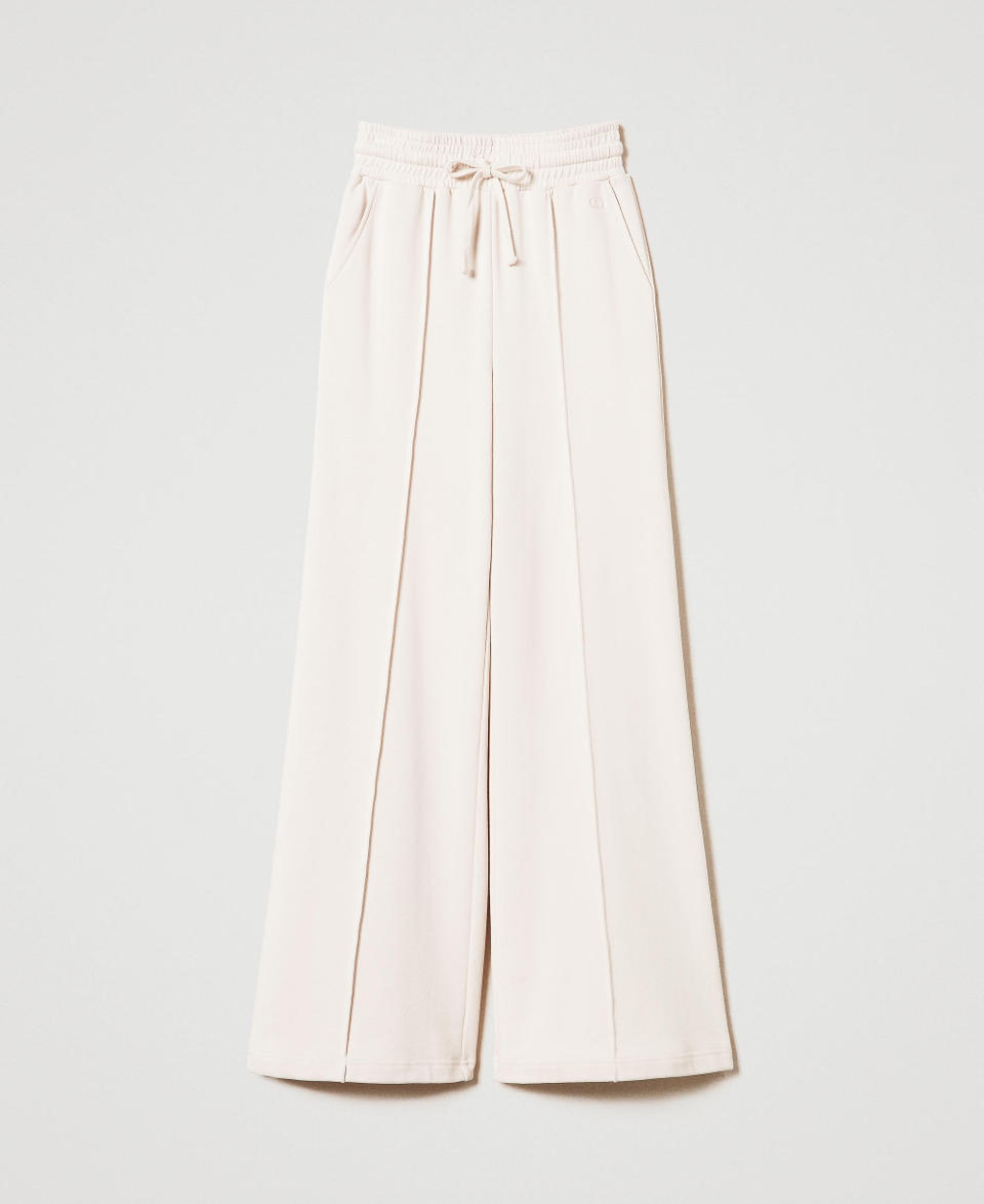 Twin Set Pantaloni a palazzo in felpa In Vendita