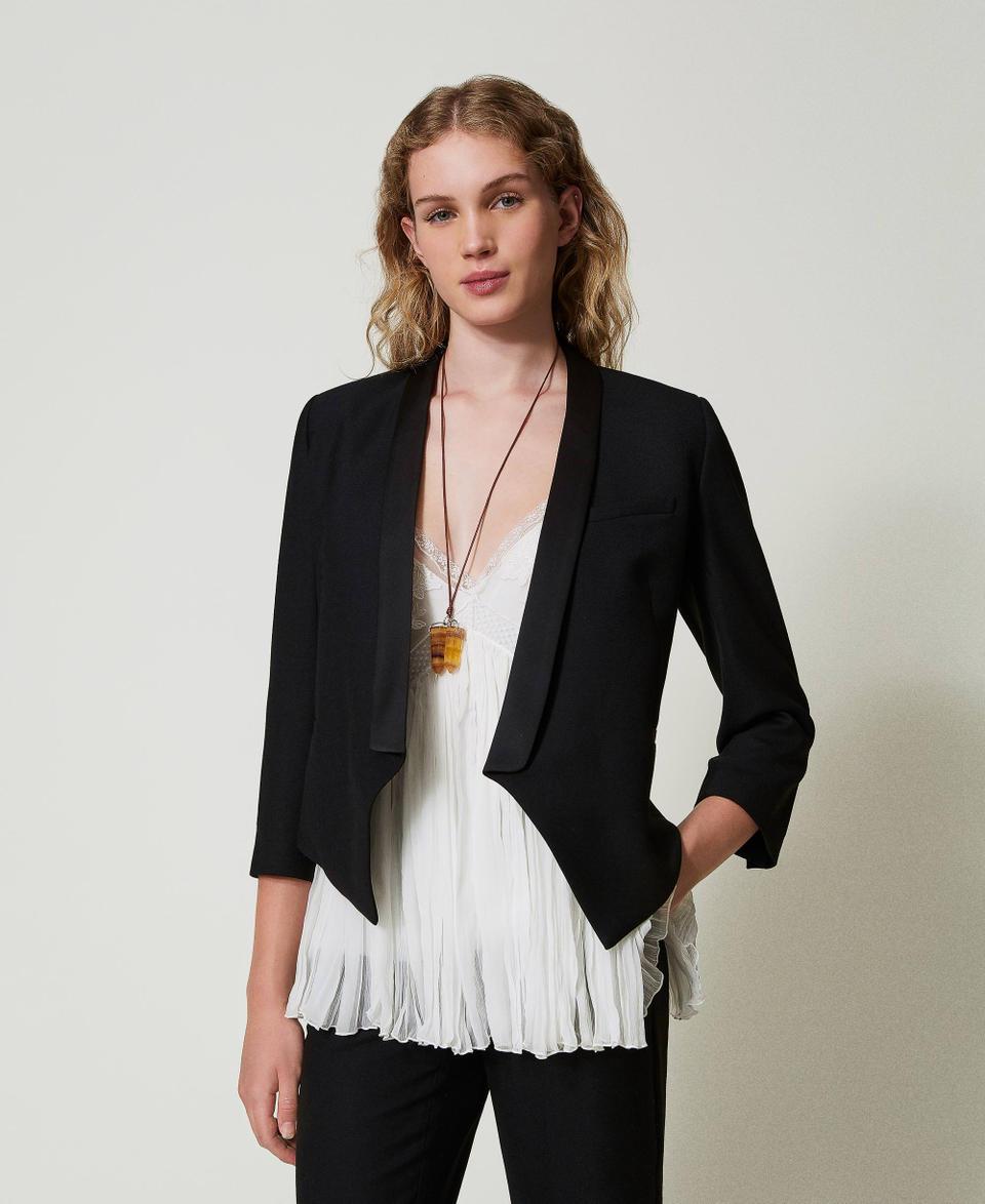 Twin Set Giacca blazer in serge misto lana In Saldo