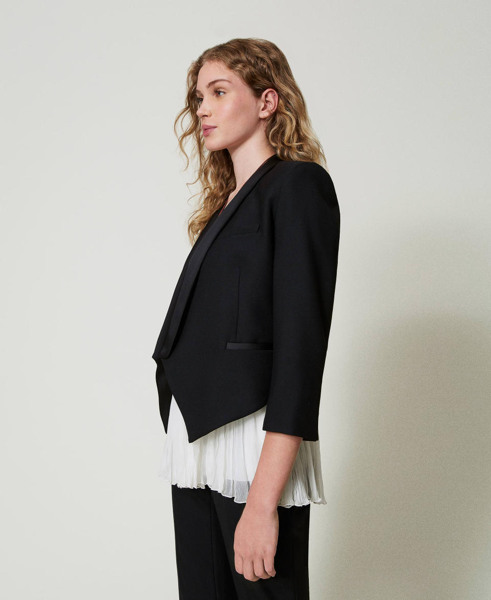 Twin Set Giacca blazer in serge misto lana In Saldo