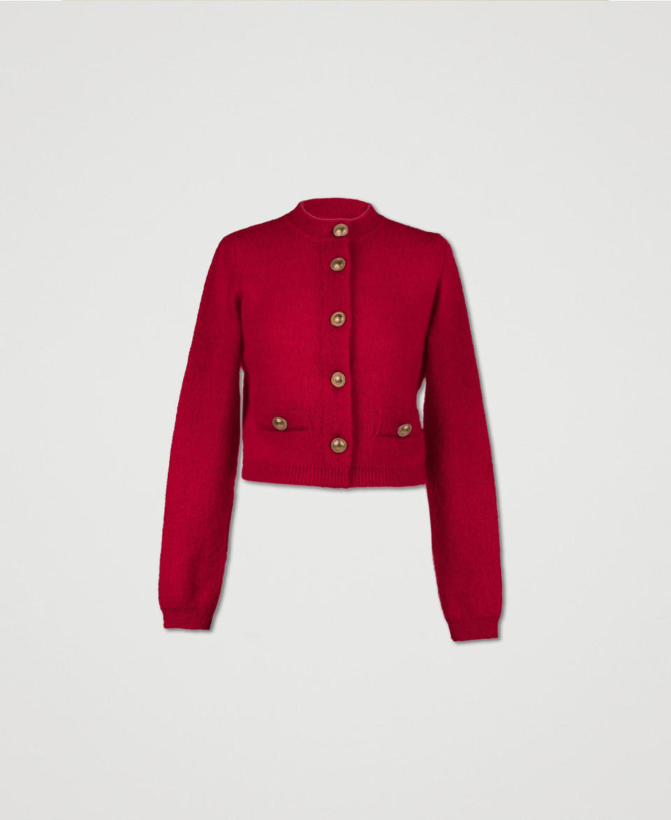 Twin Set Cardigan 'Anne' in misto mohair Sconto di tempo limitato