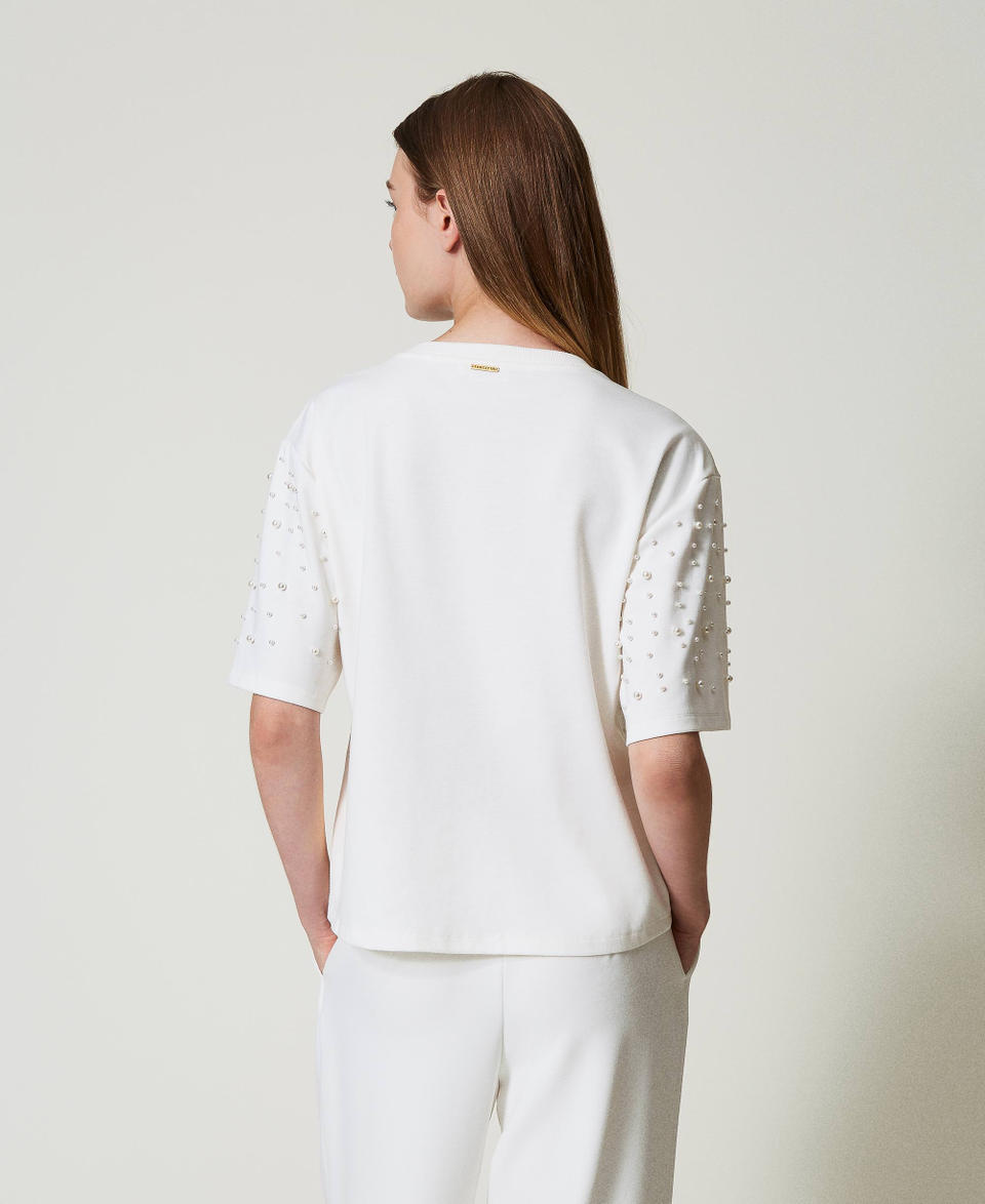 Twin Set T-shirt con perle Offerta esclusiva