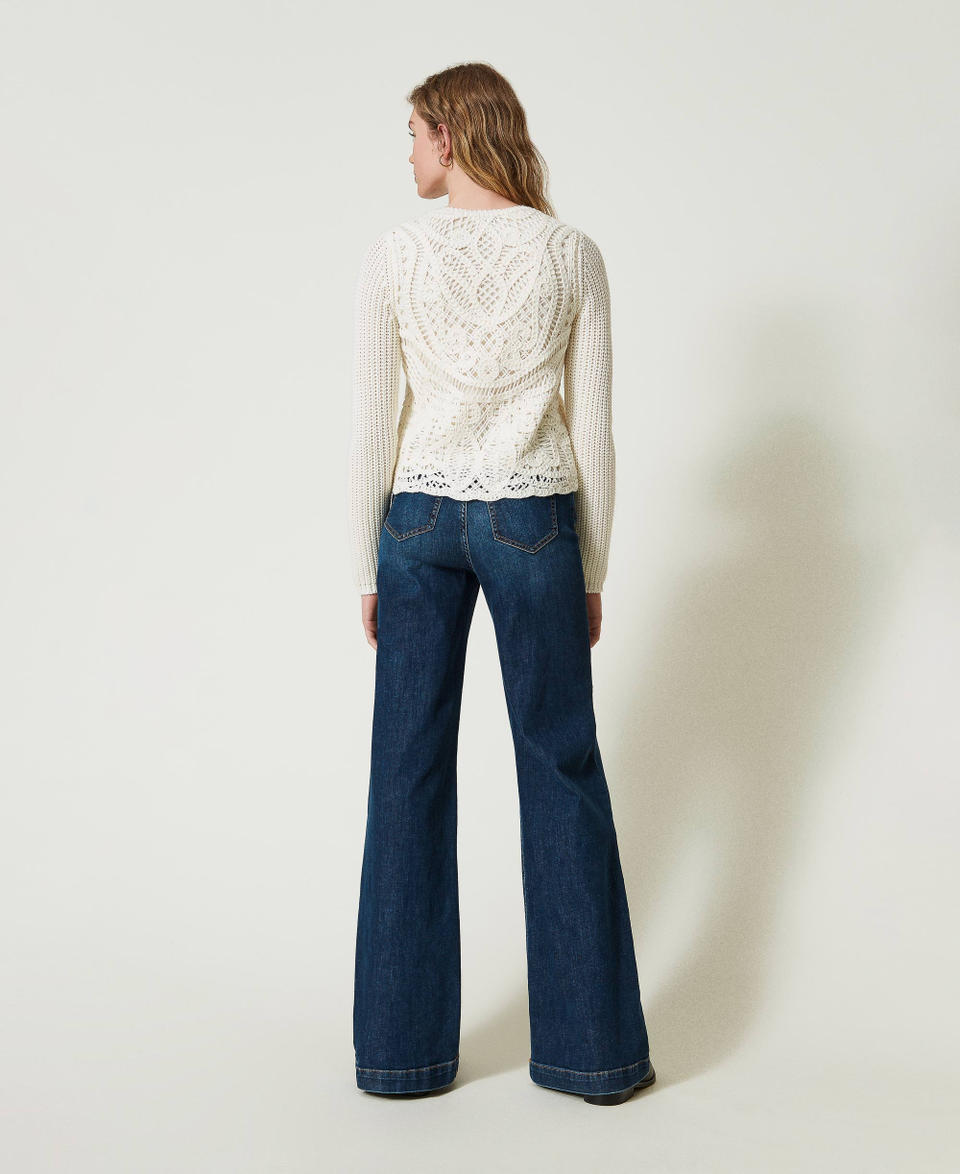 Twin Set Jeans wide leg cinque tasche Black Friday