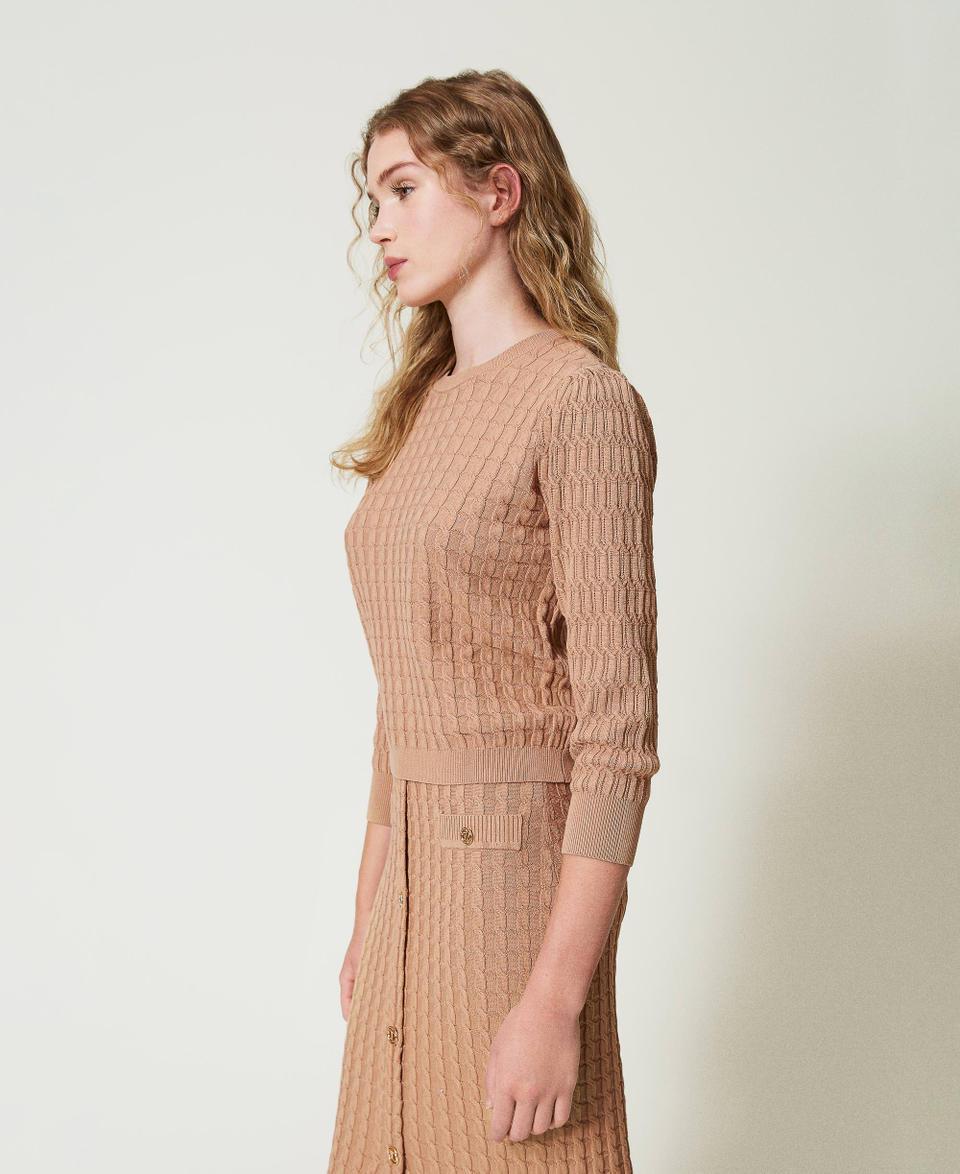 Twin Set Maglia con lavorazione mix di punti Offerta San Valentino