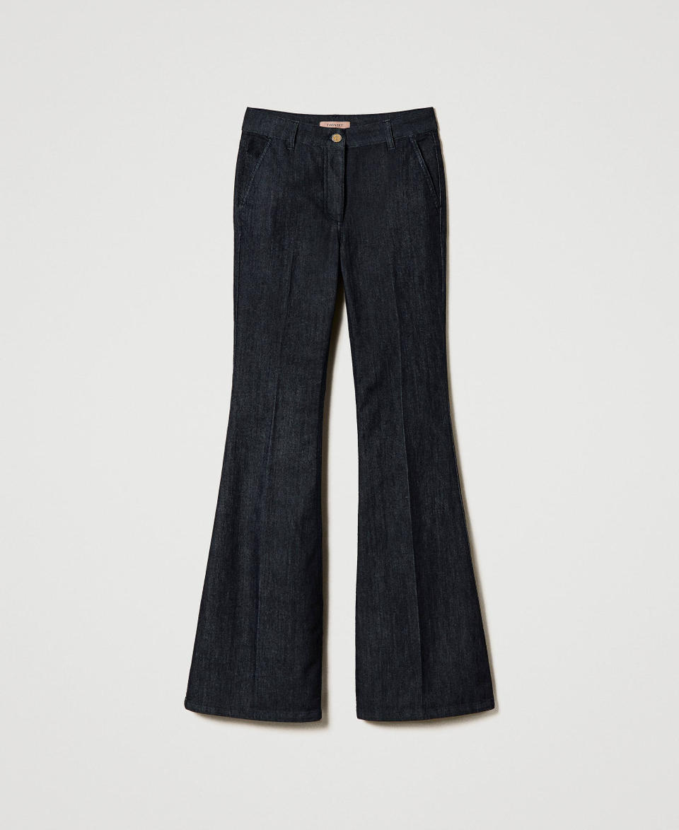Twin Set Jeans flare con piega stirata Vendita calda