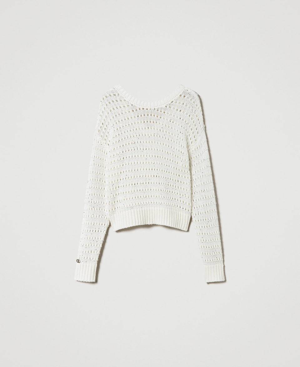 Twin Set Maglia traforata con paillettes Offerta migliore