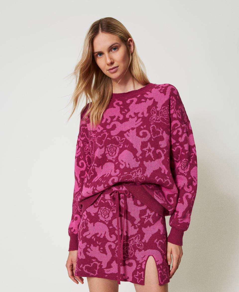 Twin Set Minigonna jacquard in filato Treeblend Super Saving Price